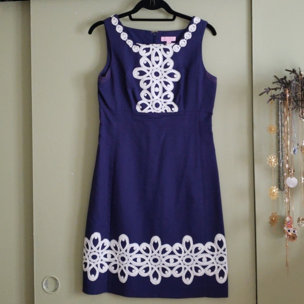 Lilly Pulitzer cotton dress with lace
